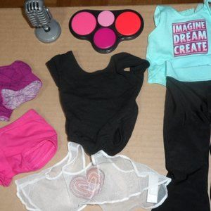 American Girl dance costume and accessories , Great cond , all for one price